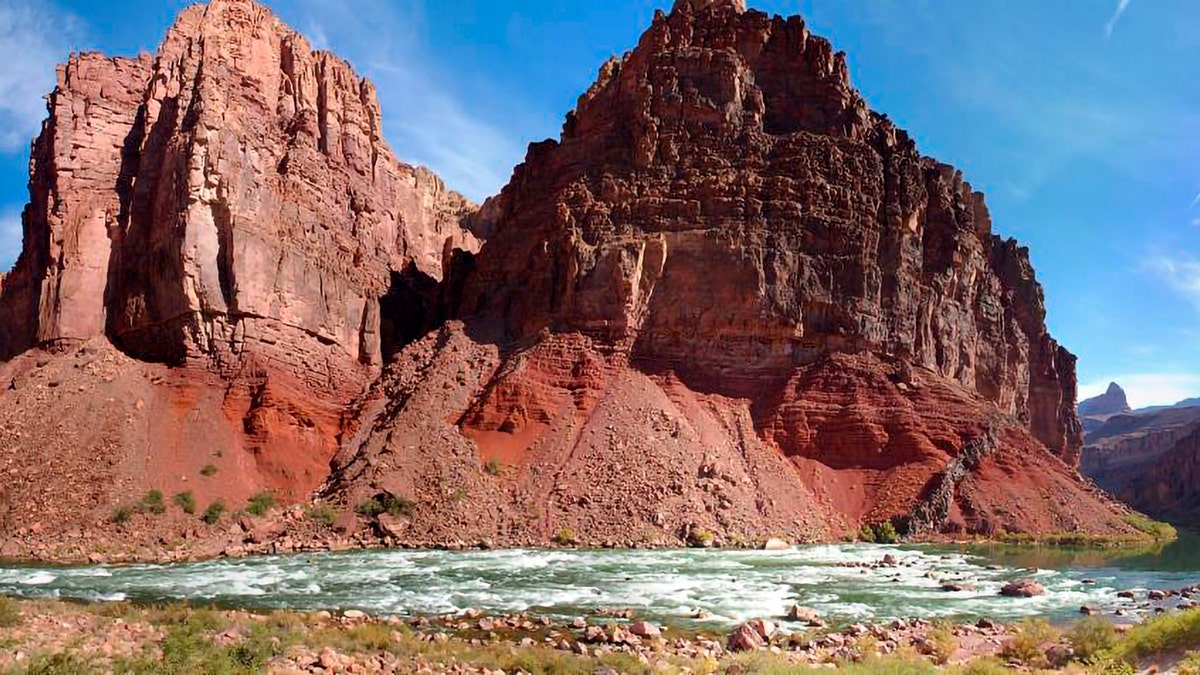 This 2019 photo provided by the National Park Service shows the Hance Rapid located where Red Canyon intersects with the Colorado River at River Mile 77. 