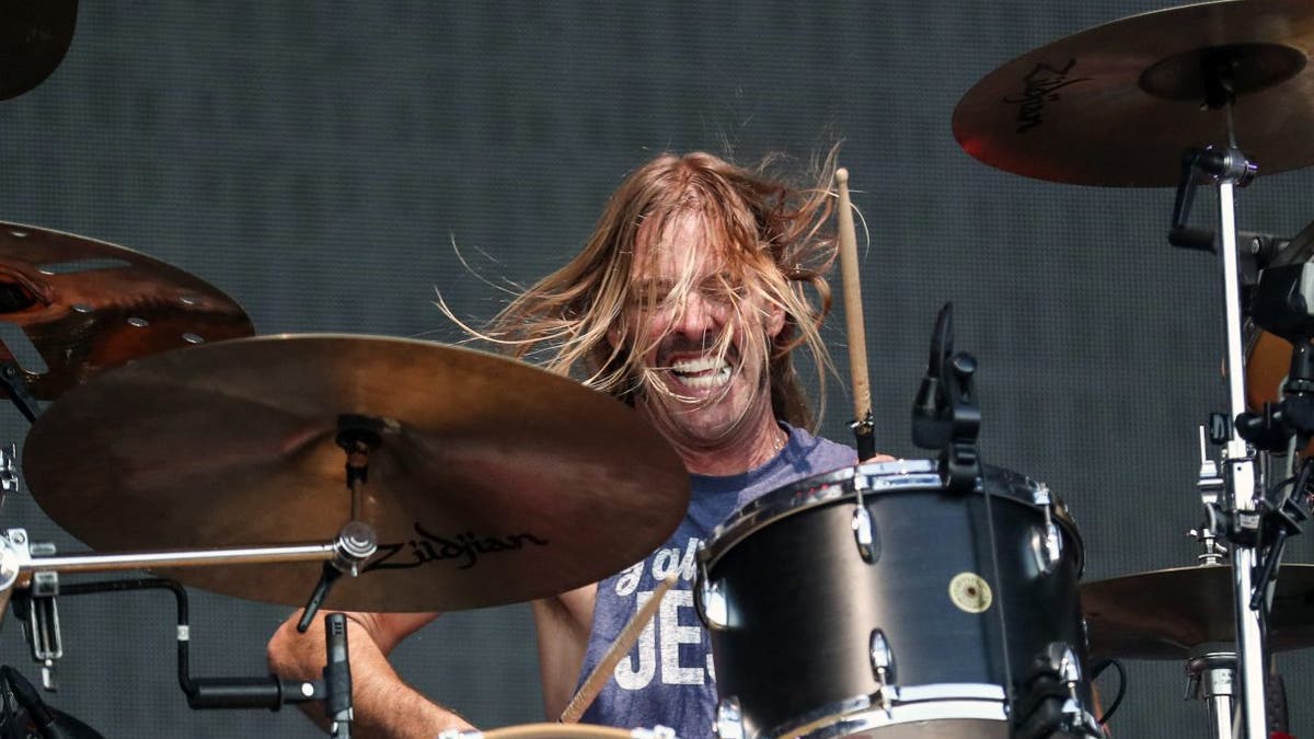 Taylor Hawkins performs on-stage