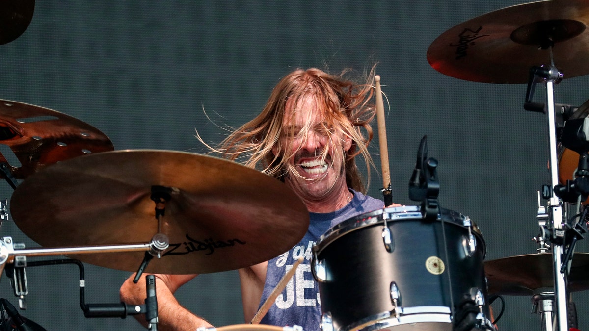 Taylor Hawkins of the Foo Fighters performs at Pilgrimage Music and Cultural Festival at The Park at Harlinsdale on Sunday, Sept. 22, 2019, in Franklin, Tenn. Hawkins, the longtime drummer for the rock band Foo Fighters, has died. He was 50. 