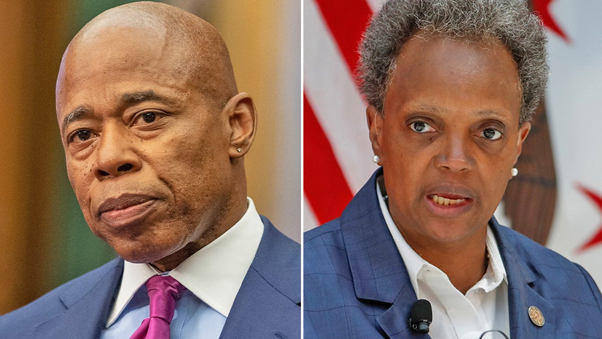 New York City Mayor Eric Adams, Chicago Mayor Lori Lightfoot