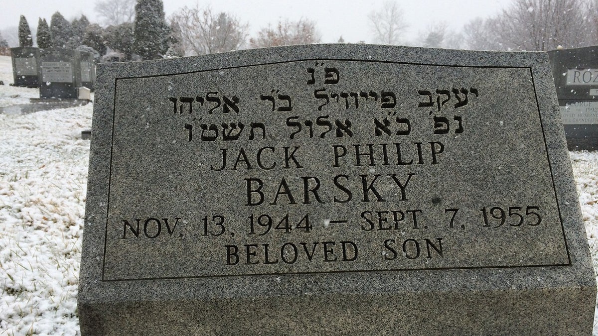 The gravesite for Jack Barsky