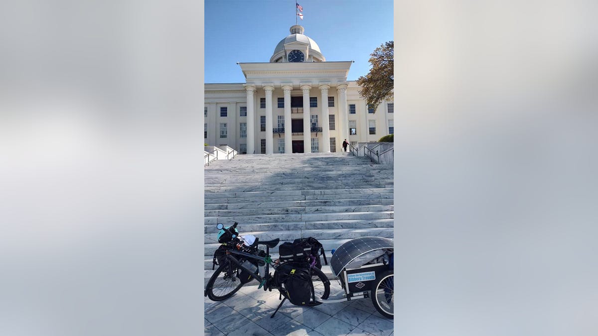 Bob Barnes' bike and the Montgomery capitol