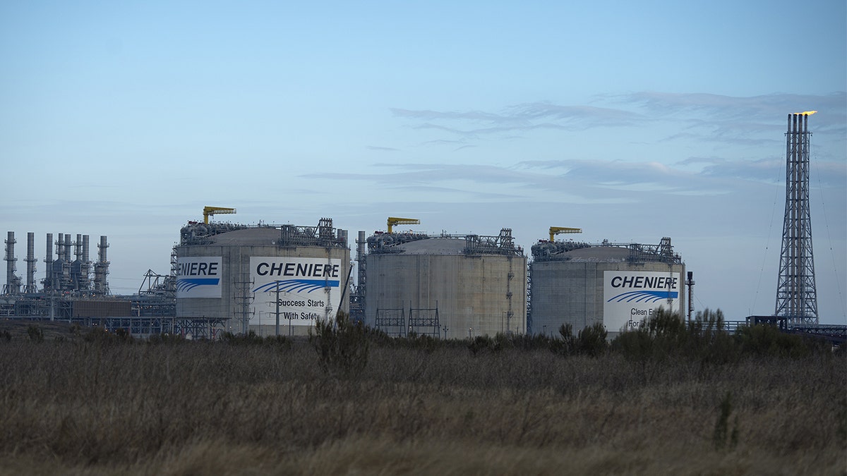 Cheniere Energy Inc. Liquefaction facility on Corpus Christi Bay in Portland, Texas, Feb. 19, 2021. (Eddie Seal/Bloomberg)