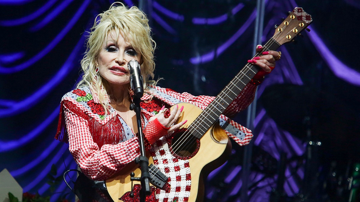Dolly Parton during performance