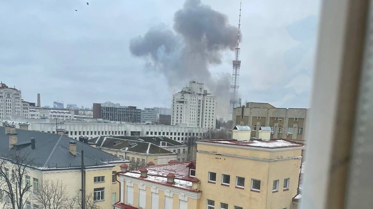 Explosion in Kyiv, Ukraine