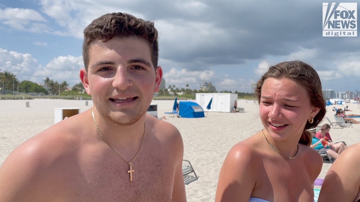 College student speaks to Fox News on Miami Beach, FL.