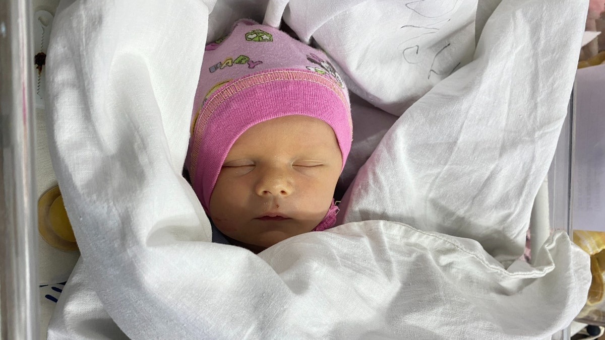 A newborn in a makeshift NICU in the Saltivka region of Kharkiv, Ukraine (UNICEF)