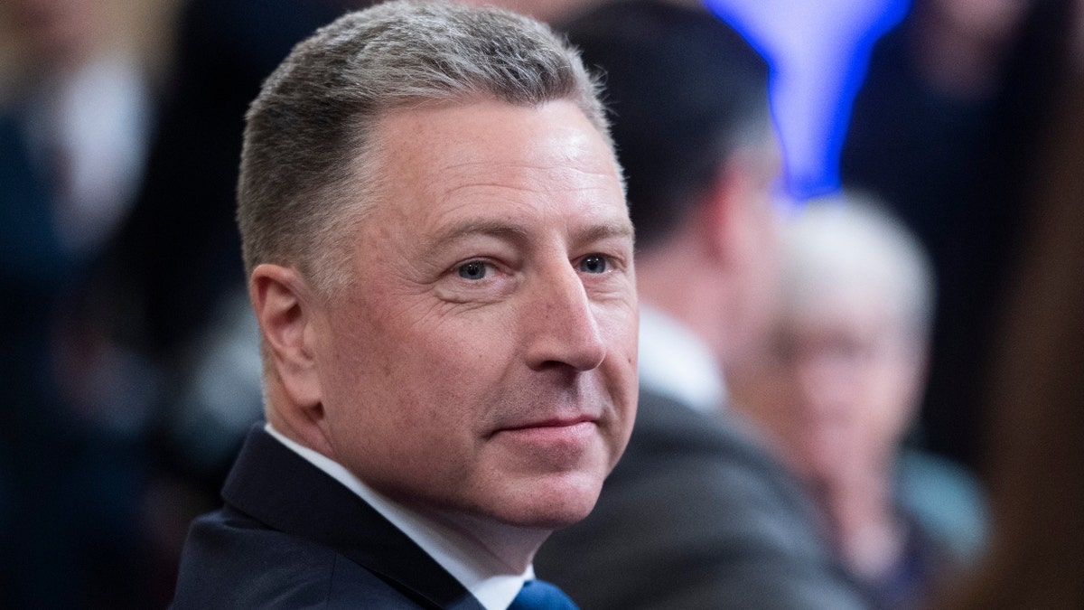 Kurt Volker, former U.S. special envoy to Ukraine, arrives to testify during the House Intelligence Committee hearing on the impeachment inquiry of President Trump in Longworth Building on Tuesday, November 19, 2019. Timothy Morrison, former senior director for Russian affairs at the National Security Council, background, also testified. (Photo By Tom Williams/CQ-Roll Call, Inc via Getty Images)