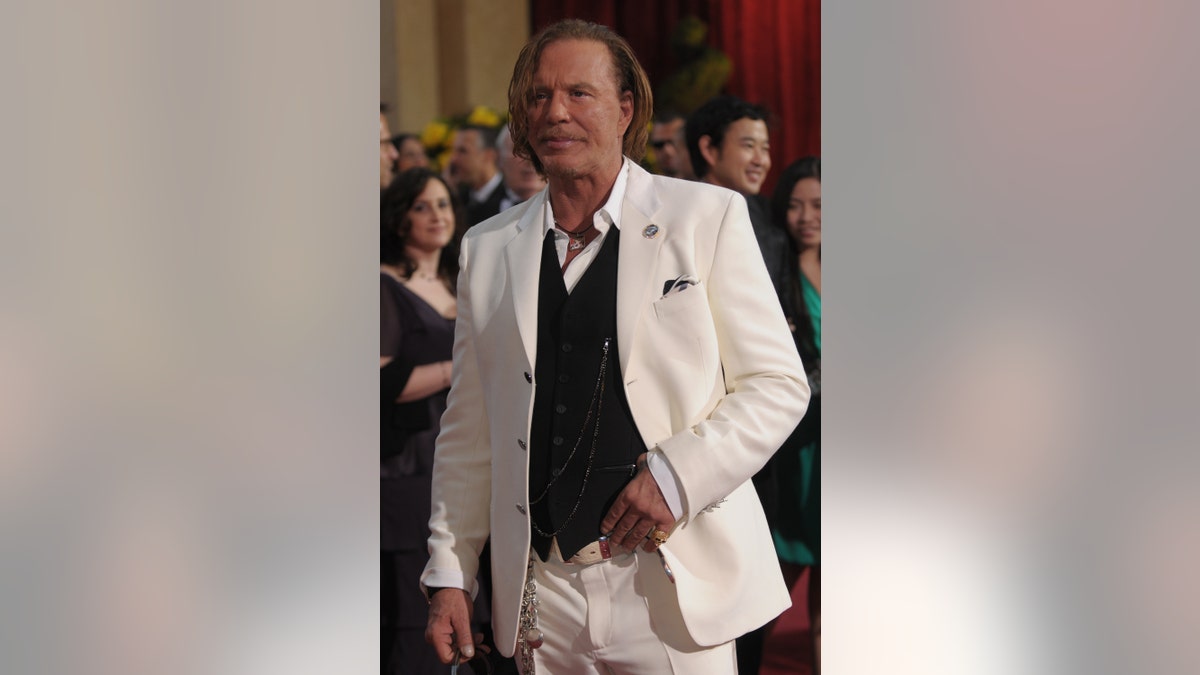 Mickey Rourke spoke about a friend whose family is in Ukraine.