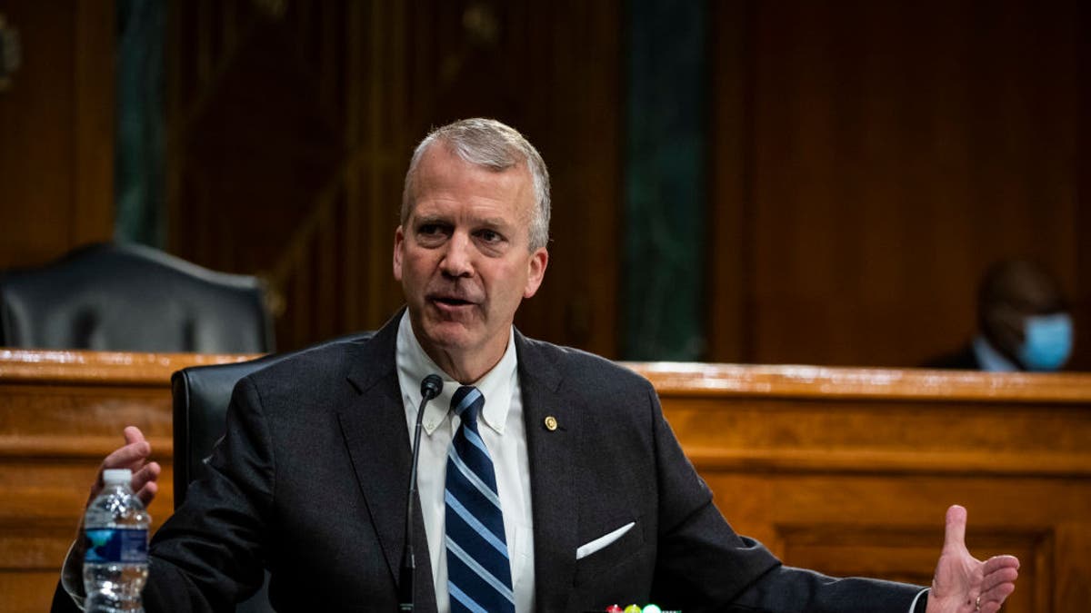 Sen. Dan Sullivan, R-Alaska, speaks during a Senate Environment and Public Works Committee hearing on May 20, 2020, in Washington, D.C.