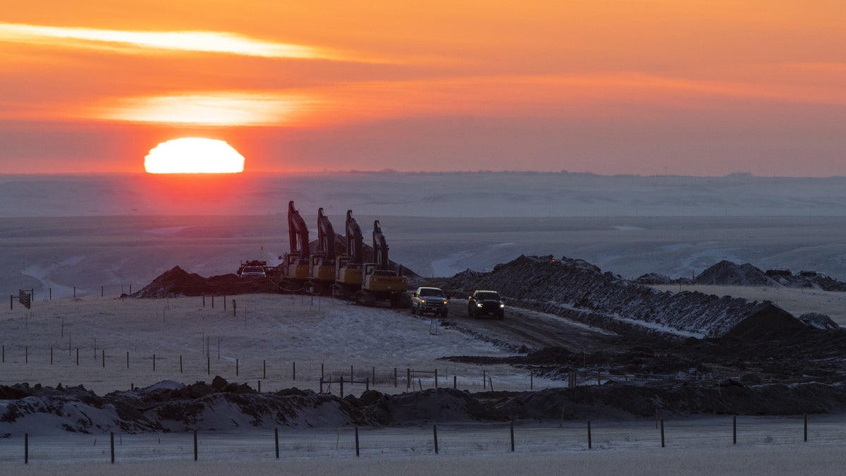 Keystone XL pipeline right of way