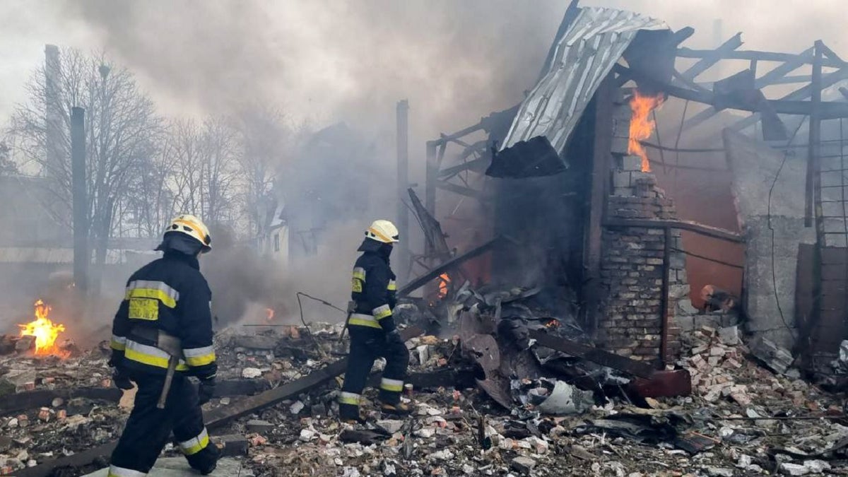 Ukraine Russia War invasion, firefighters