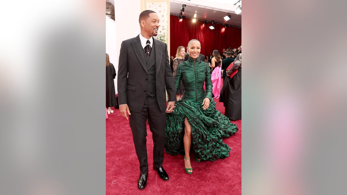 Jada Pinkett Smith and Will Smith on the red carpet