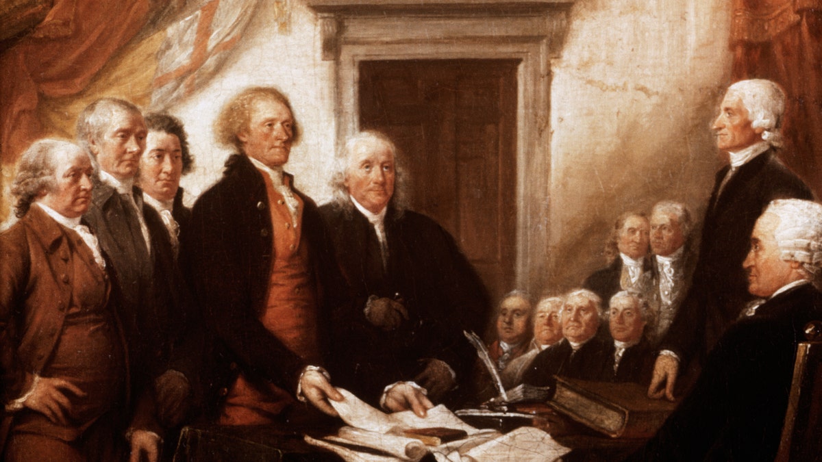 "Declaration of Independence" - detail of the painting by John Trumbell