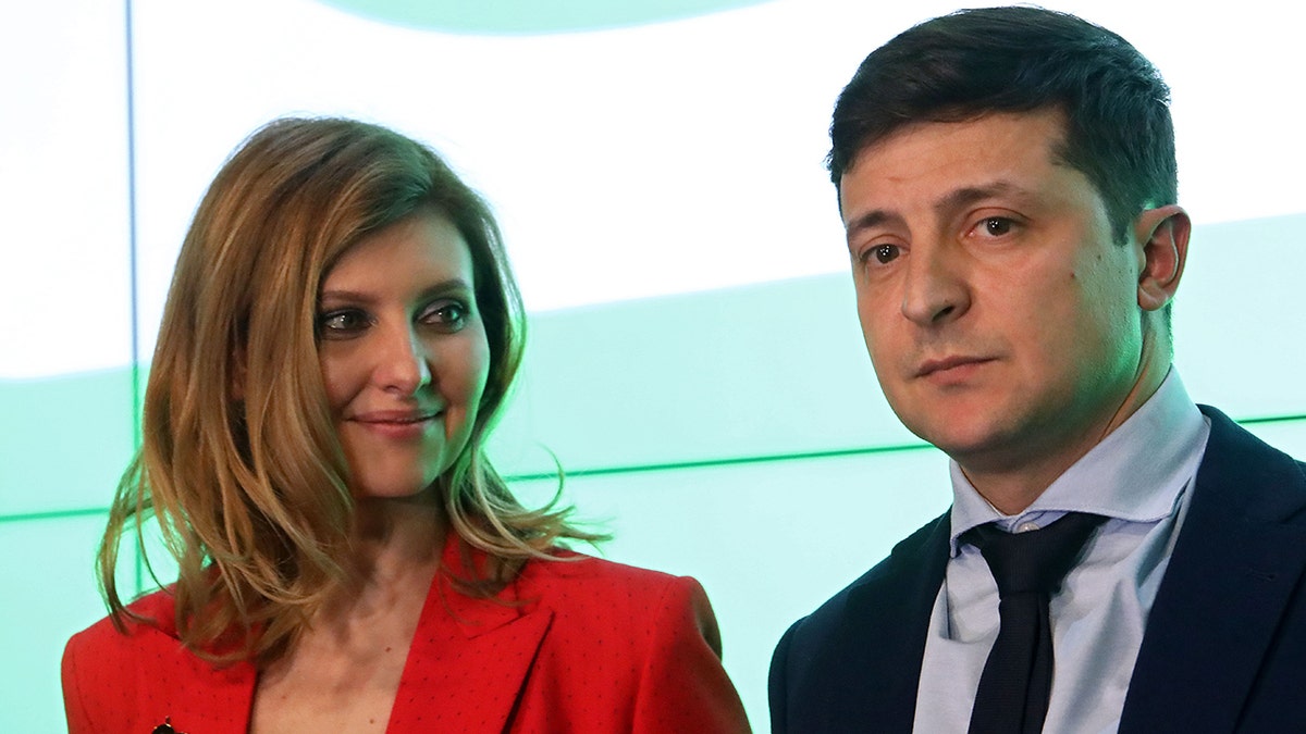 Volodymyr Zelenskyi and Olena Zelenska