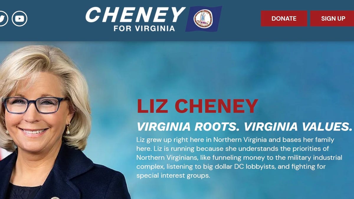 Hageman mock Cheney website