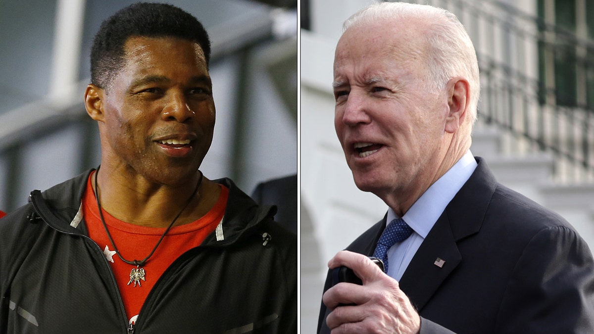 Herschel Walker Joe Biden