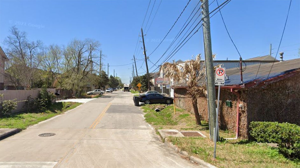 The area near where a Houston homeowner shot and killed an intruder, according to police. 