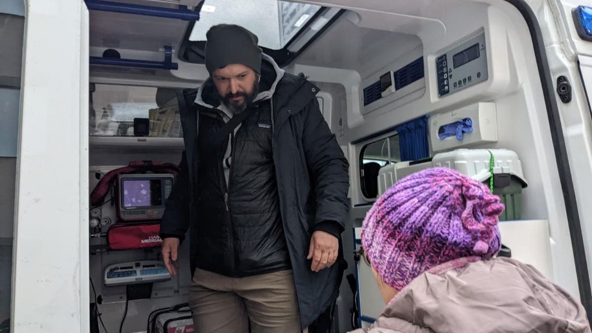 Project Dynamo volunteers prepping mission 'GEMINI' ambulance van to transport babies out of Ukraine