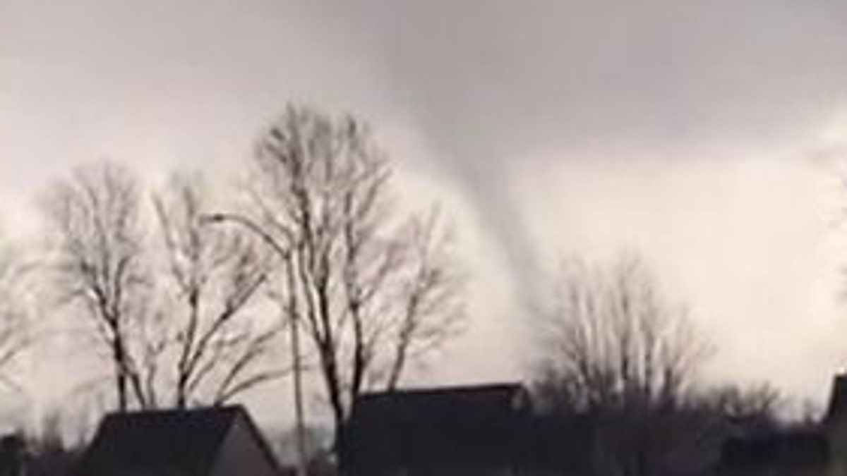 A tornado was confirmed near Des Moines, Iowa on Saturday evening, March 5. A tornado warning was issued and all air traffic was suspended in the area.