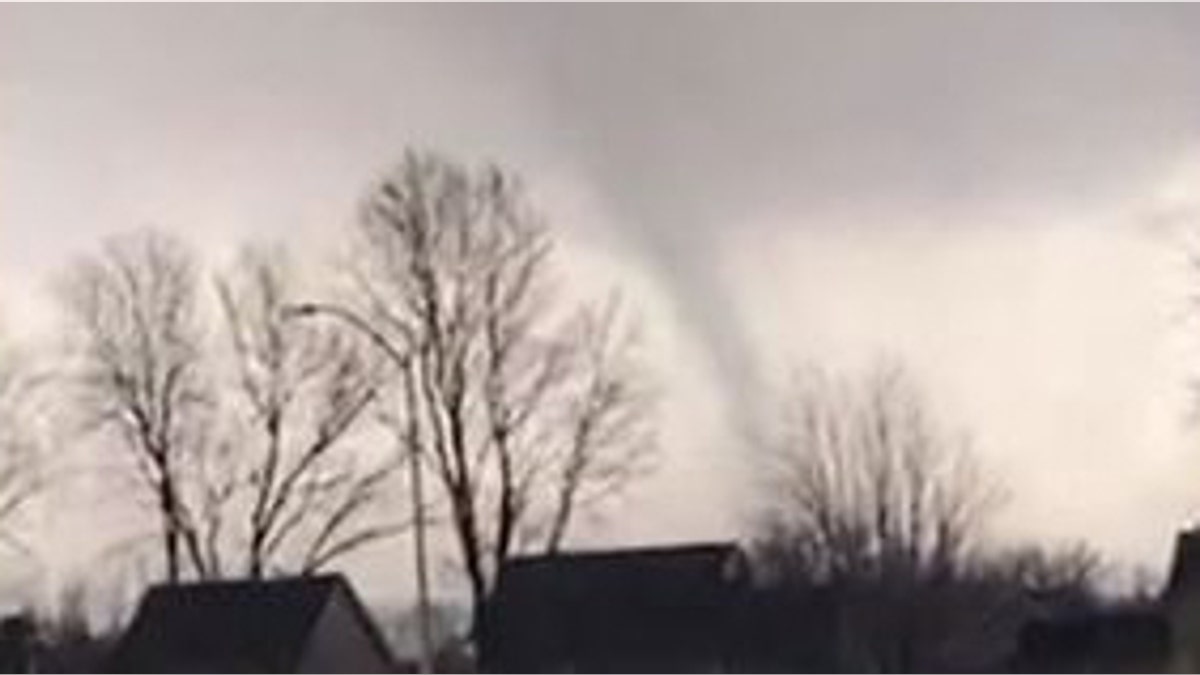 A tornado was confirmed near Des Moines, Iowa on Saturday evening, March 5. A tornado warning was issued and all air traffic was suspended in the area.