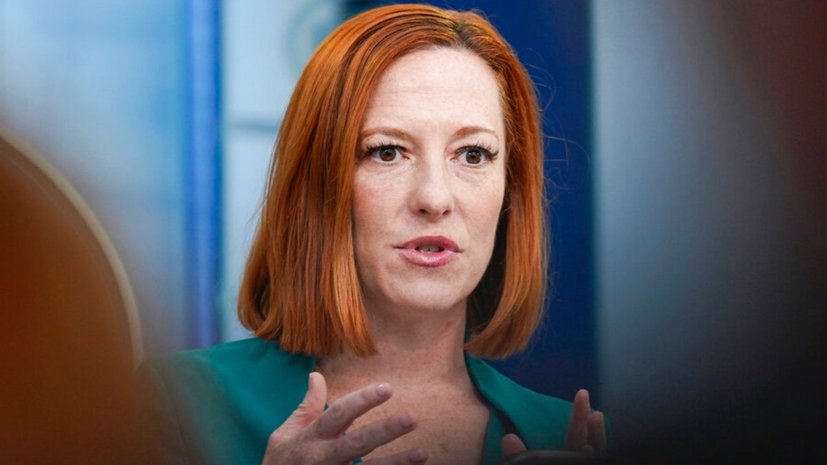 White House press secretary Jen Psaki speaks during a press briefing at the White House, Friday, March 4, 2022. 