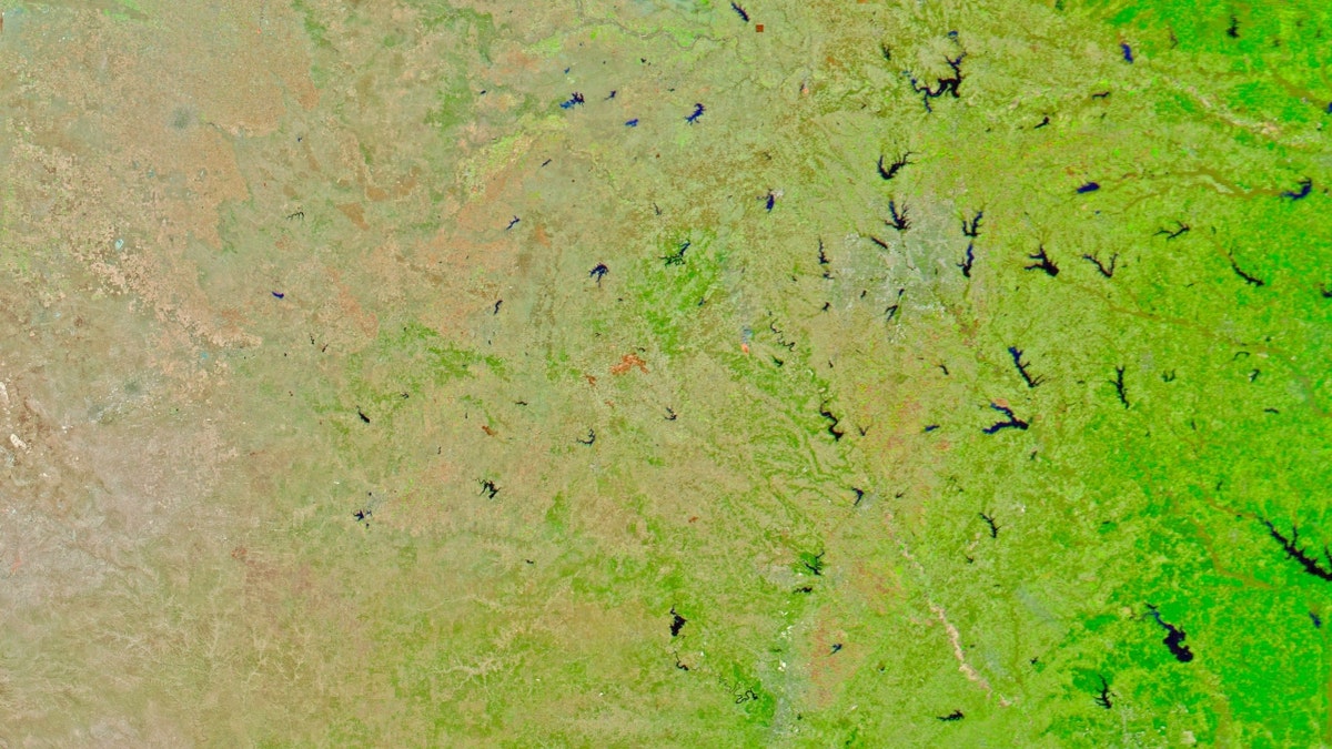 False-color image from NASA's Aqua satellite
