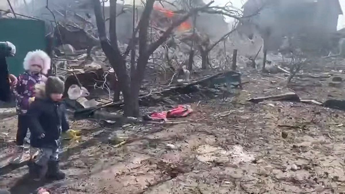 A damaged building amid Russia's invasion of Ukraine, in Kharkiv, Ukraine March 14, 2022.