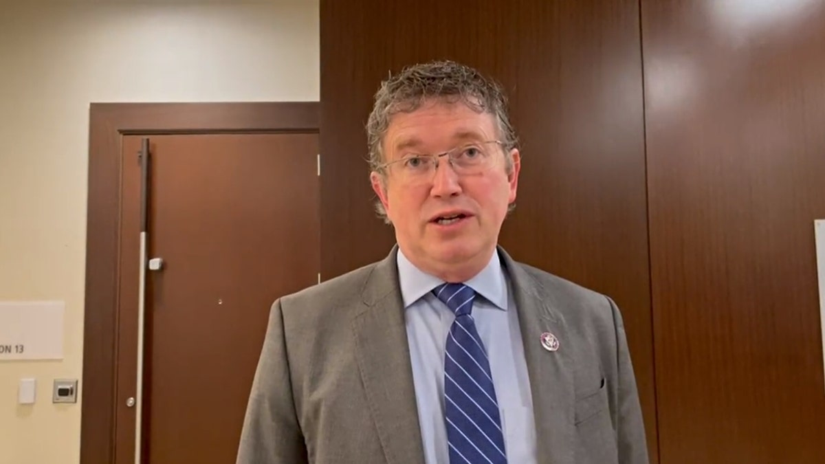 Rep. Thomas Massie, R-Ky., at the "Up from Chaos" conference hosted by the American Moment nonprofit and The American Conservative magazine. (Fox News)
