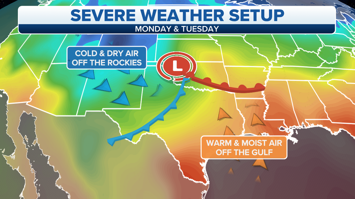 U.S. severe weather set-up