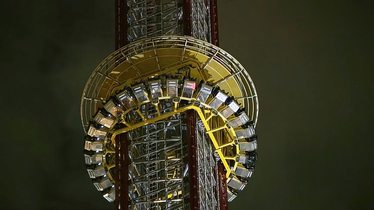 The Orlando Free Fall ride at ICON Park in Orlando, Florida