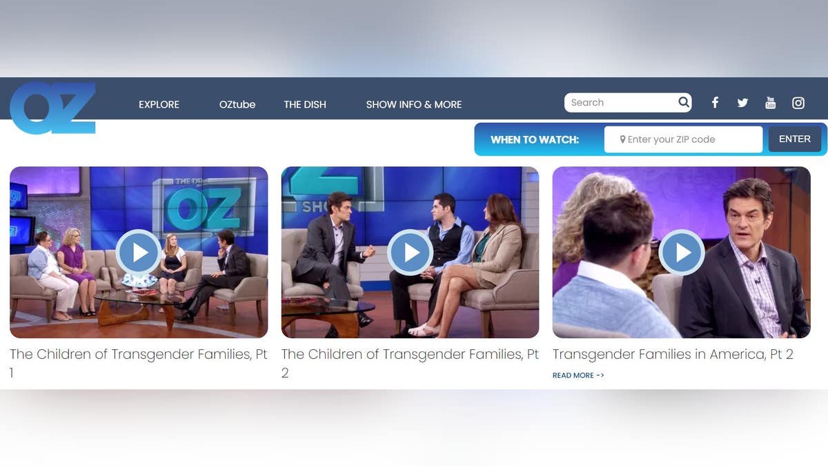 Dr. Oz show website