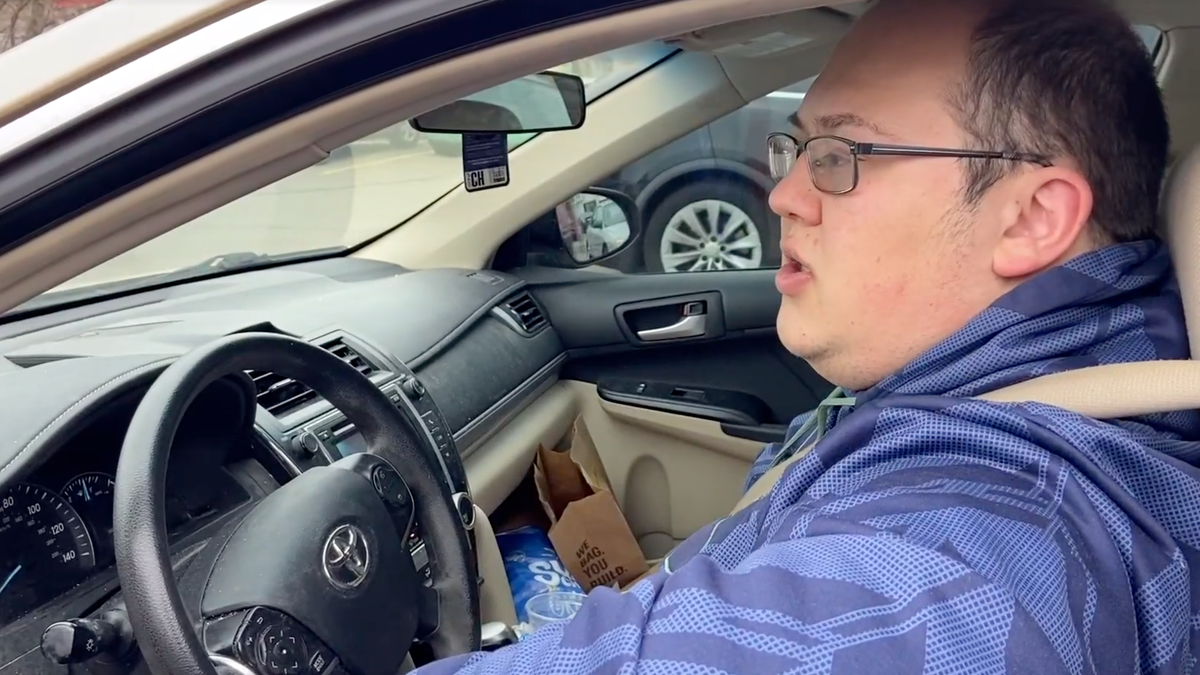 A man speaks with Fox News Digital about cutting back on food, travel because of higher gas and grocery prices