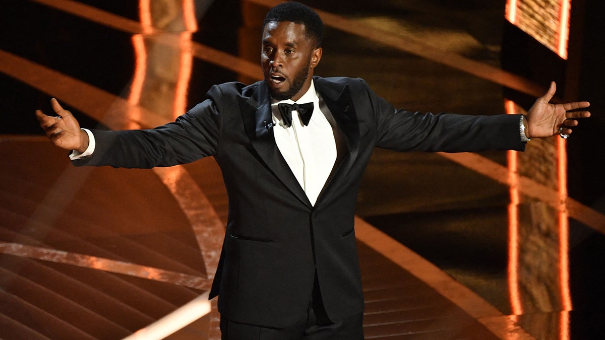 US producer-musician Sean "Diddy" Combs speaks onstage during the 94th Oscars at the Dolby Theatre in Hollywood, California on March 27, 2022.