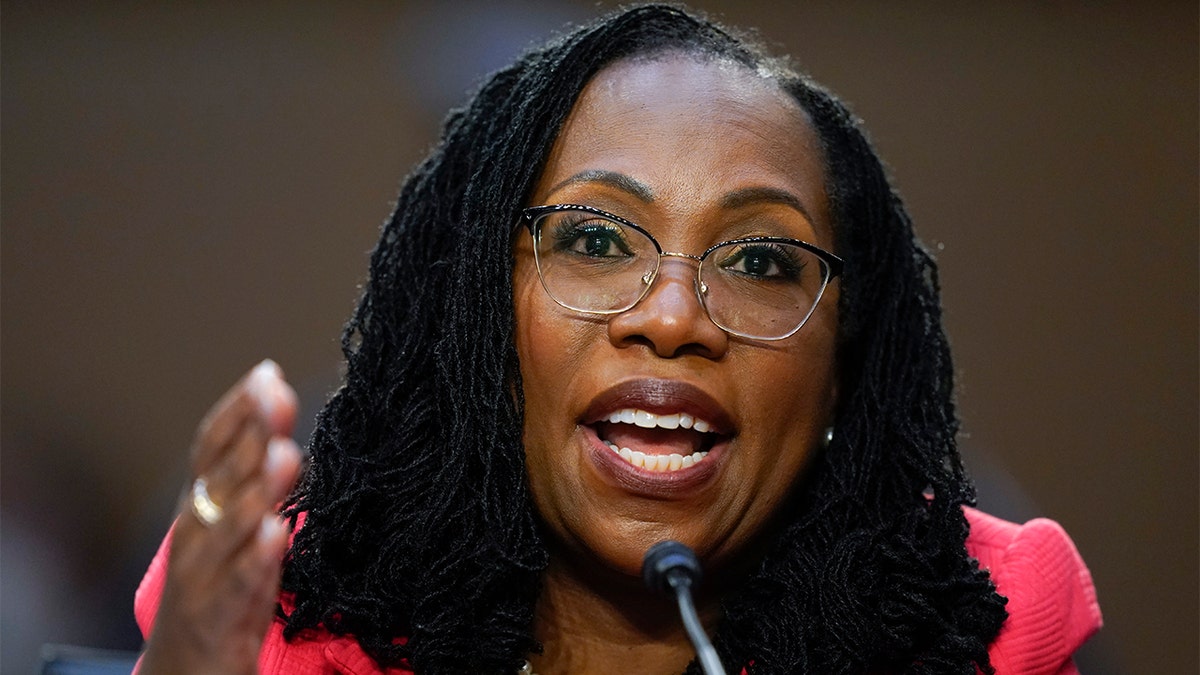 Supreme Court nominee Ketanji Brown Jackson testifies during her Senate Judiciary Committee confirmation hearing on Capitol Hill in Washington, Tuesday, March 22, 2022. (AP Photo/Andrew Harnik)