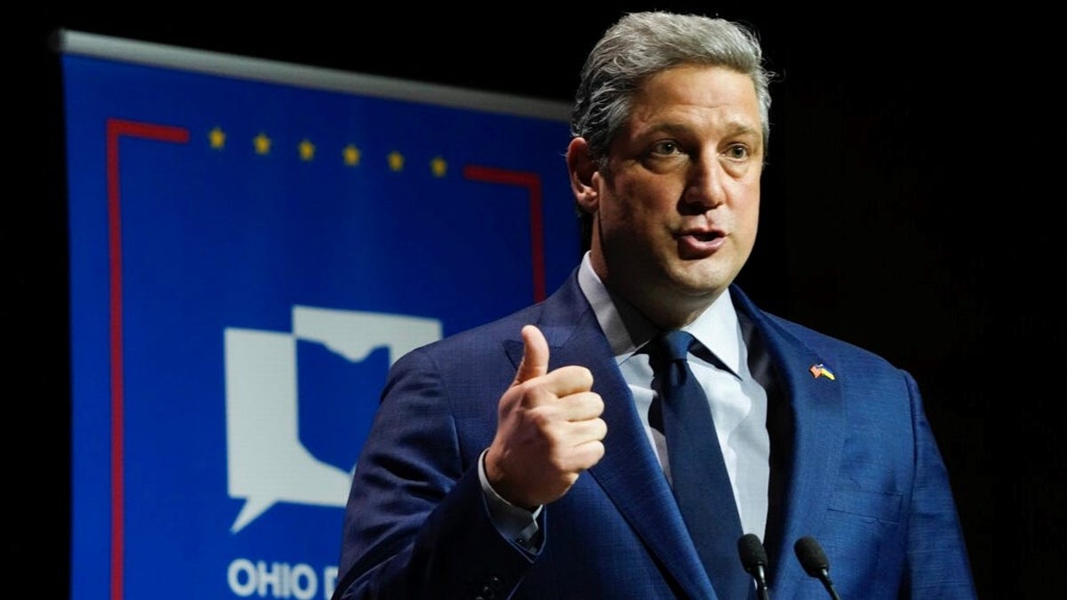 Rep. Tim Ryan at Democrati Senate primary debate in Ohio