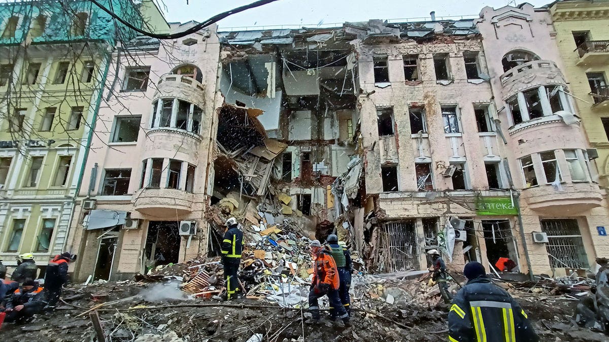 UKRAINE-RUSSIA-BOMED-OUT-BUILDING-KHARKIV