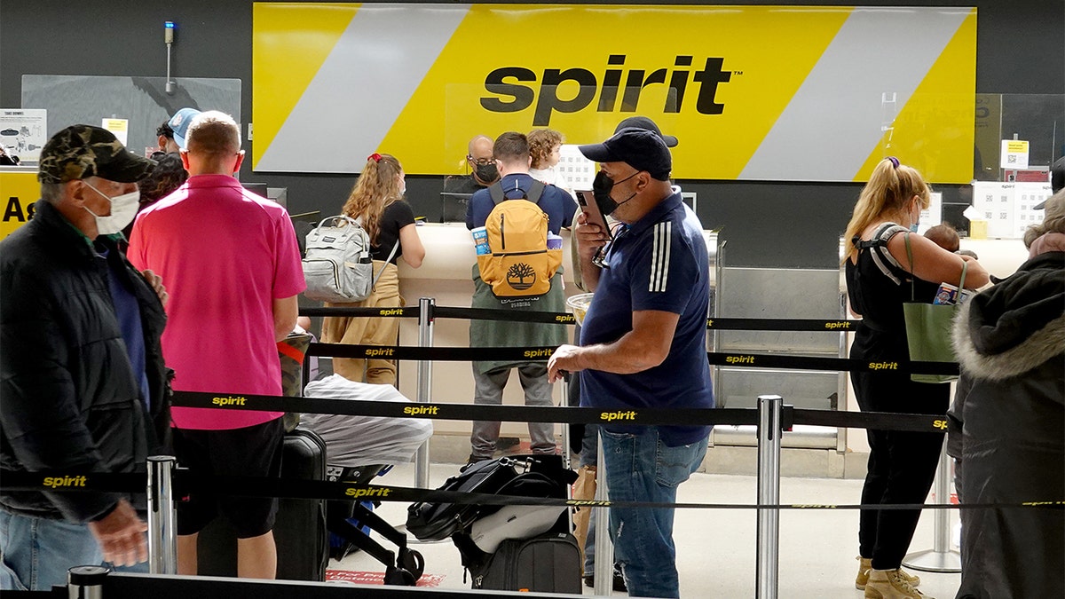 Spirit Airlines check-in counter