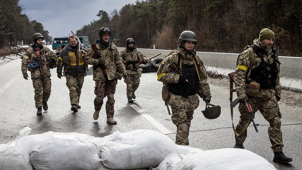 Ukrainian military members