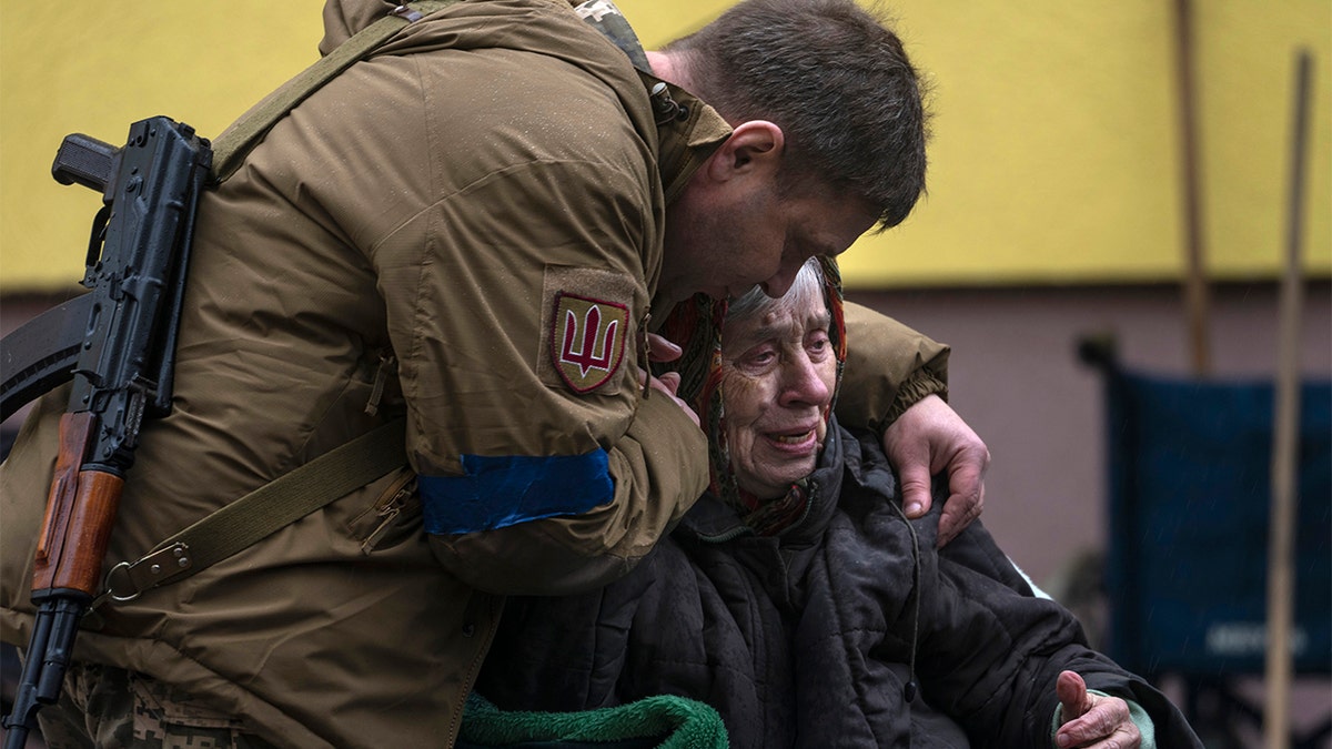 Ukraine woman evacuated