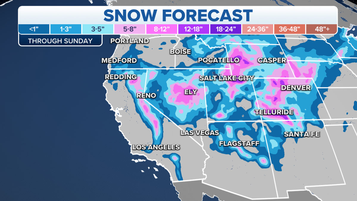 Western snow forecast