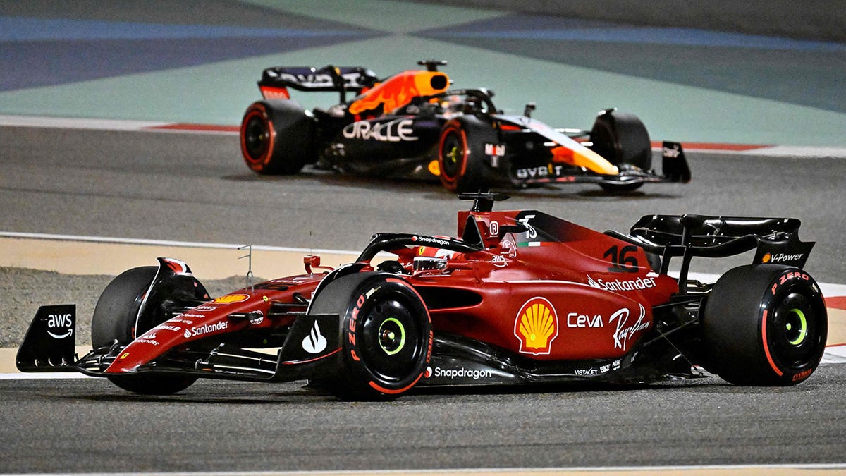 Red Bull's Max Verstappen was challenging for the win until his car suffered a power failure late in the race.