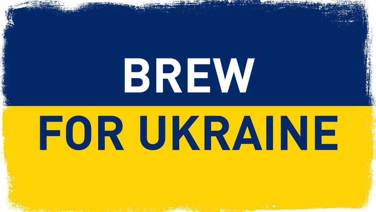 Lviv-based Pravda brewery is calling on brewers around the world to support the Ukrainian people by offering its recipes and graphic art online. (Credit: Pravda Brewery)