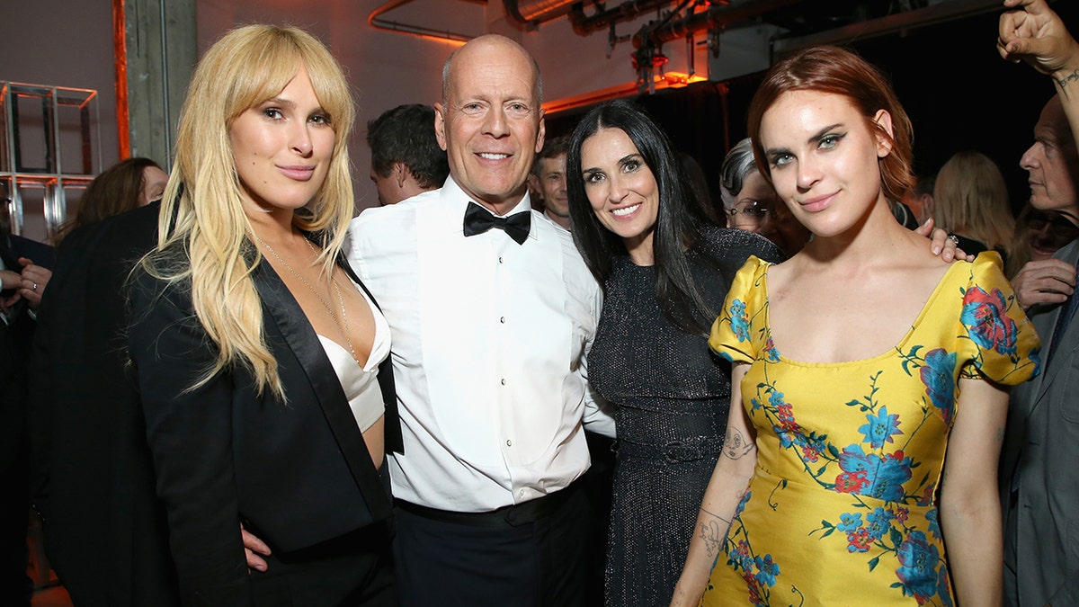 Rumer Willis, Bruce Willis, Demi Moore and Tallulah Belle Willis