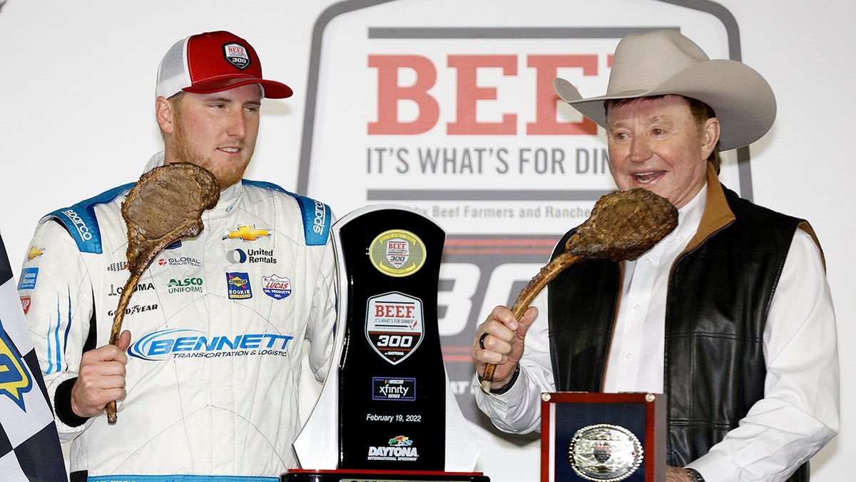 Richard Childress Racing driver, Austin Hill, won the Xfinity Series Beef. It's What's For Dinner. 300 at Daytona International Speedway.