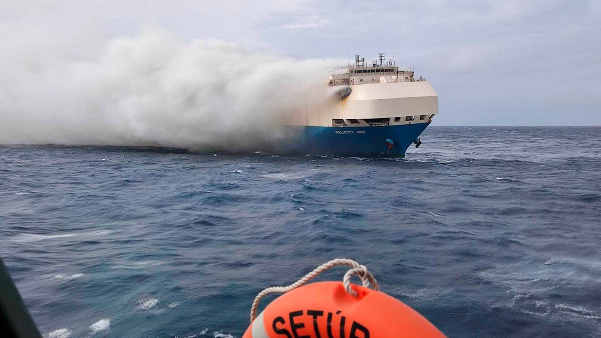 The Felicity Ace caught fire on February 16.