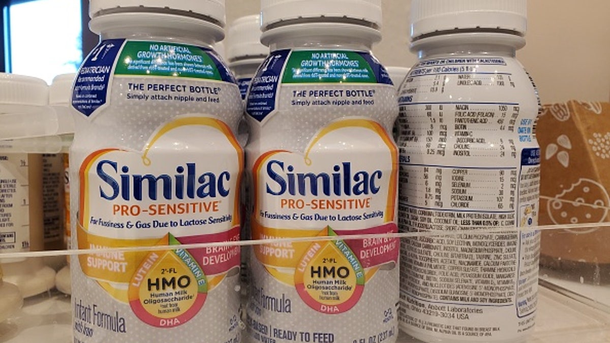 Similac brand pro sensitive infant or baby formula