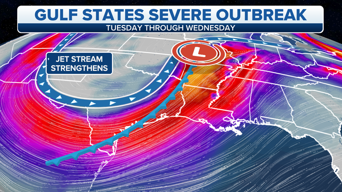 Where the severe weather is heading in the coming days.