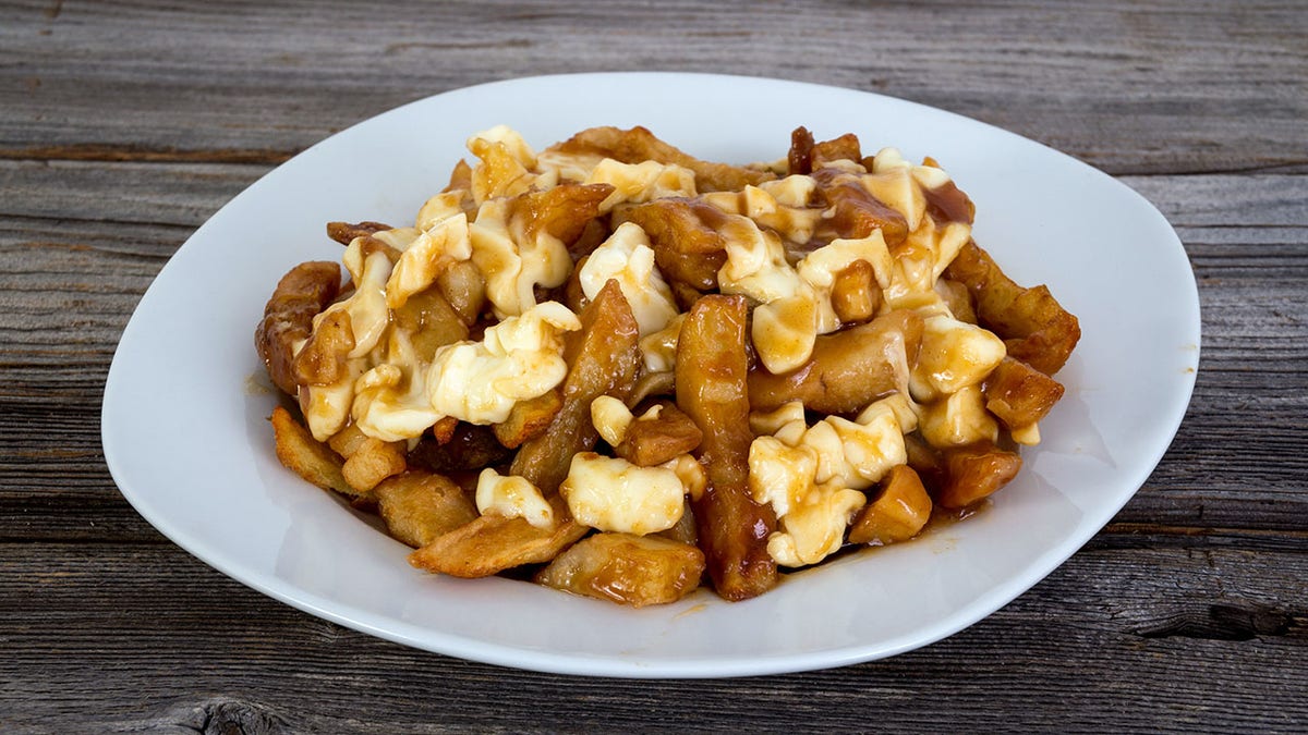 Poutine quebec meal french fries, gravy and cheese curds