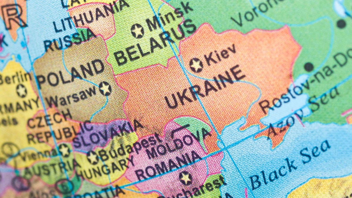 Map of Ukraine region